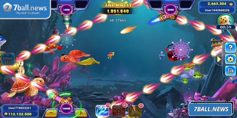 Game Bắn Cá 3D 7Ball - Trải Nghiệm Giải Trí Trở Thành Xạ Thủ 1 Game bắn cá 3D không kém phần hấp dẫn